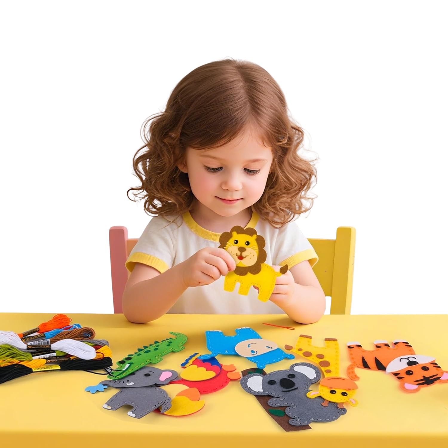 ZESTAW DO SZYCIA WYSZYWANKA 3D ZWIERZĄTKA ZESTAW KREATYWNY