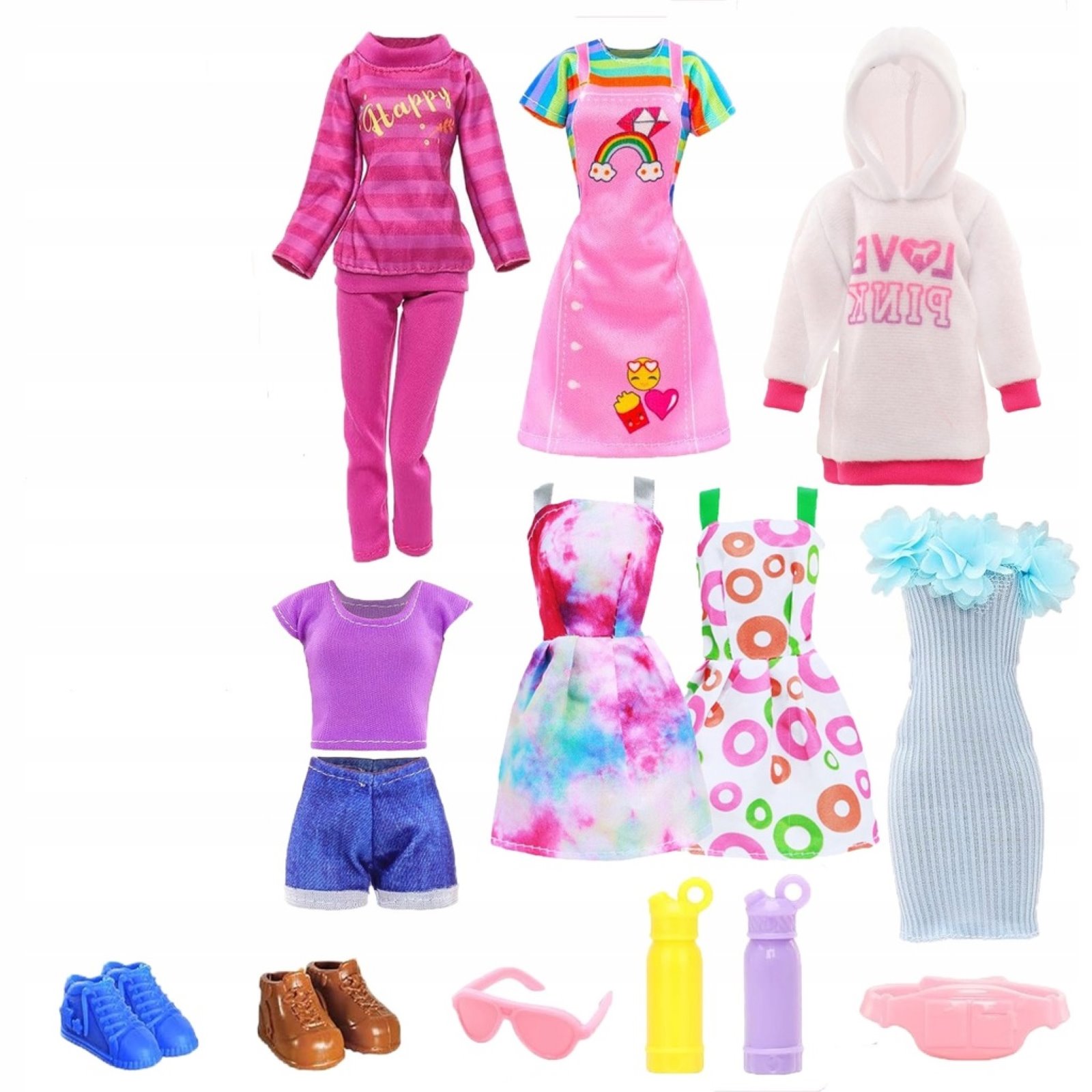 UBRANKA DLA LALEK SUKIENKI AKCESORIA SPORTOWE