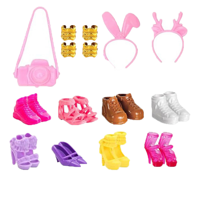 UBRANKA DLA LALEK SUKIENKI BUTY AKCESORIA ZESTAW UBRANEK