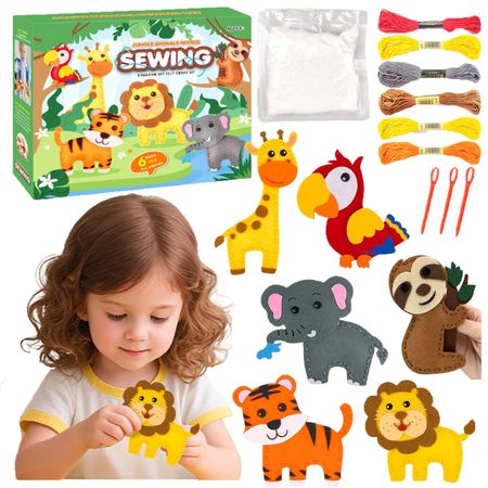 Zestaw do Szycia Wyszywanka 3D Zwierzątka Zestaw Kreatywny