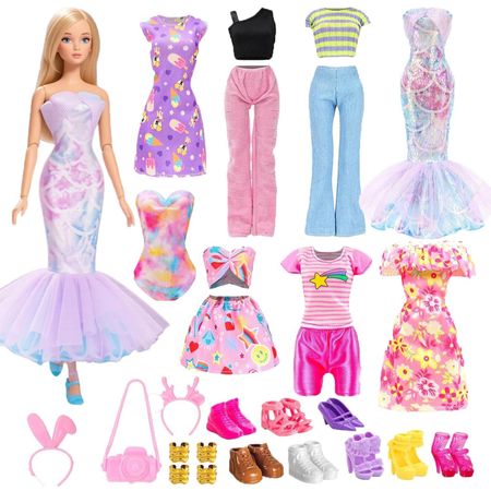 Ubranka dla Lalek Sukienki Buty Akcesoria Zestaw