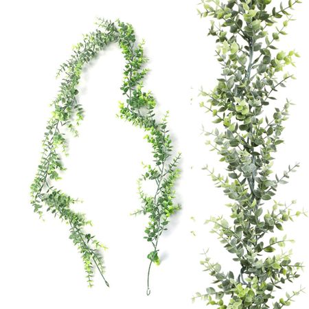 Sztuczny Eukaliptus Girlanda – pnącze z liśćmi i kwiatami