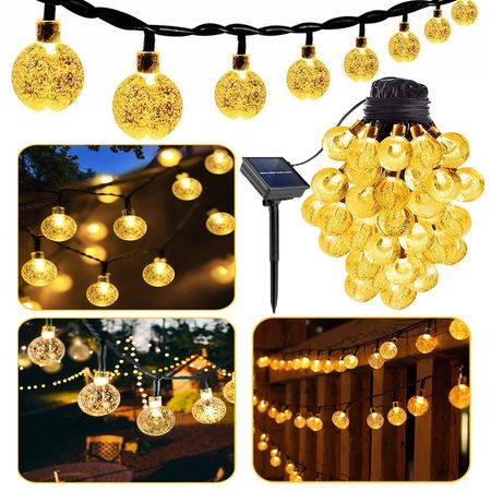 Girlanda Solarna Lampki Ogrodowe Solarne 11M 50LED